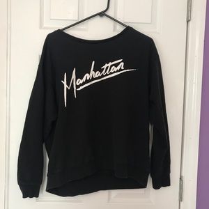 Women’s Black ‘Manhattan’ Sweatshirt